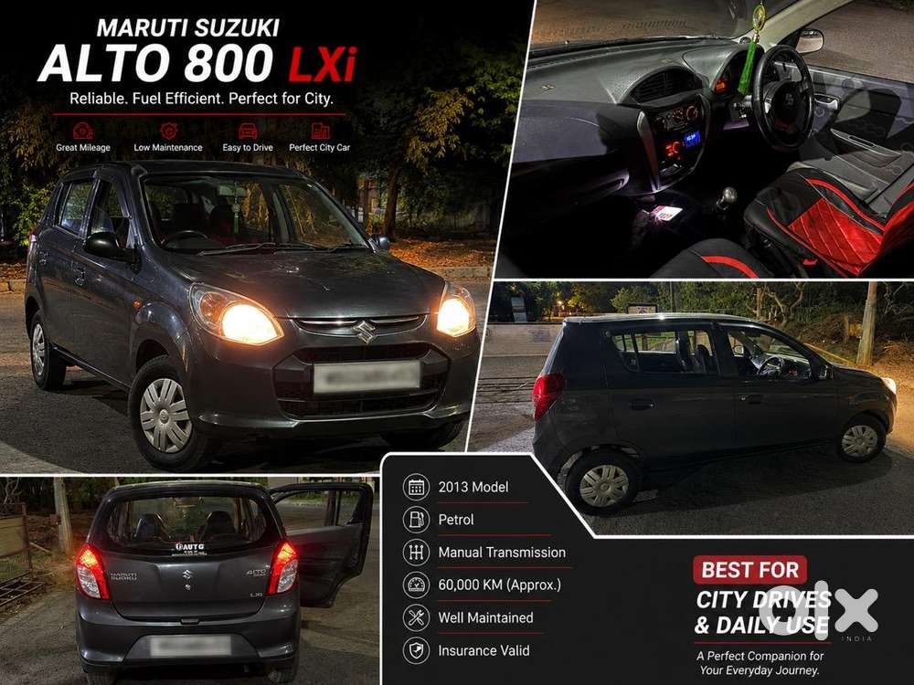 Maruti Suzuki Alto 800 Petrol Well Maintained