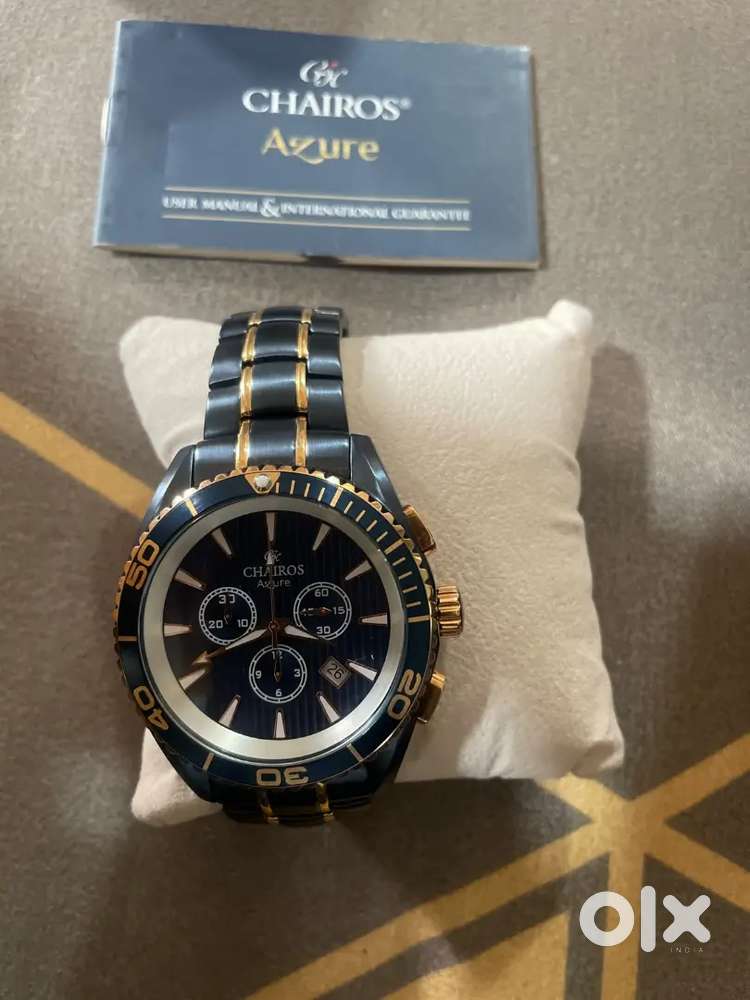 CHARIOS AZURE GENTS WATCH NEW PACK WITH BILL AND BOX
