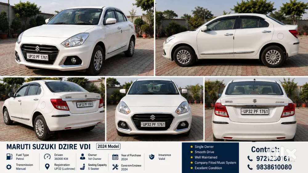 Maruti Suzuki Dzire 2024 पेट्रोल 36000 Km Driven