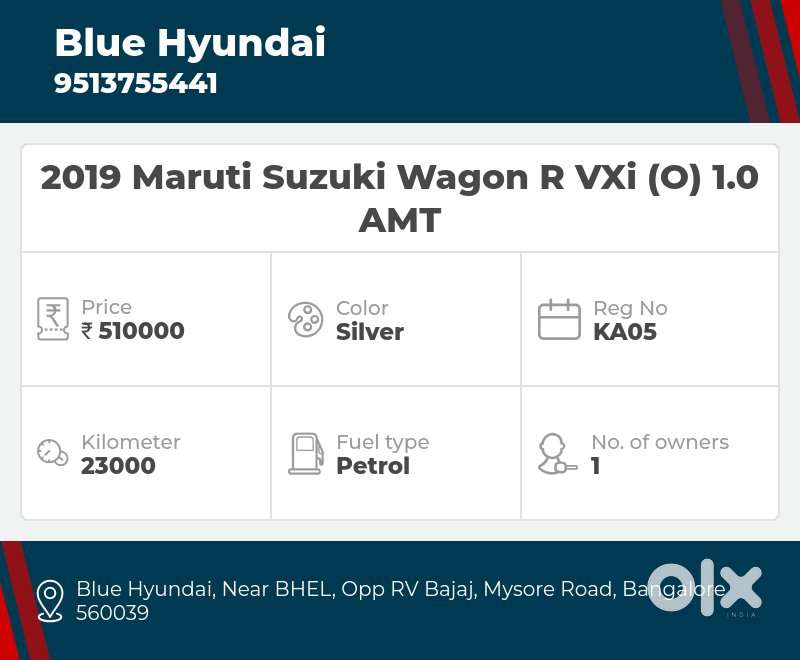 Maruti Suzuki Wagon R 1.2 Vxi Ags, 2019, Petrol