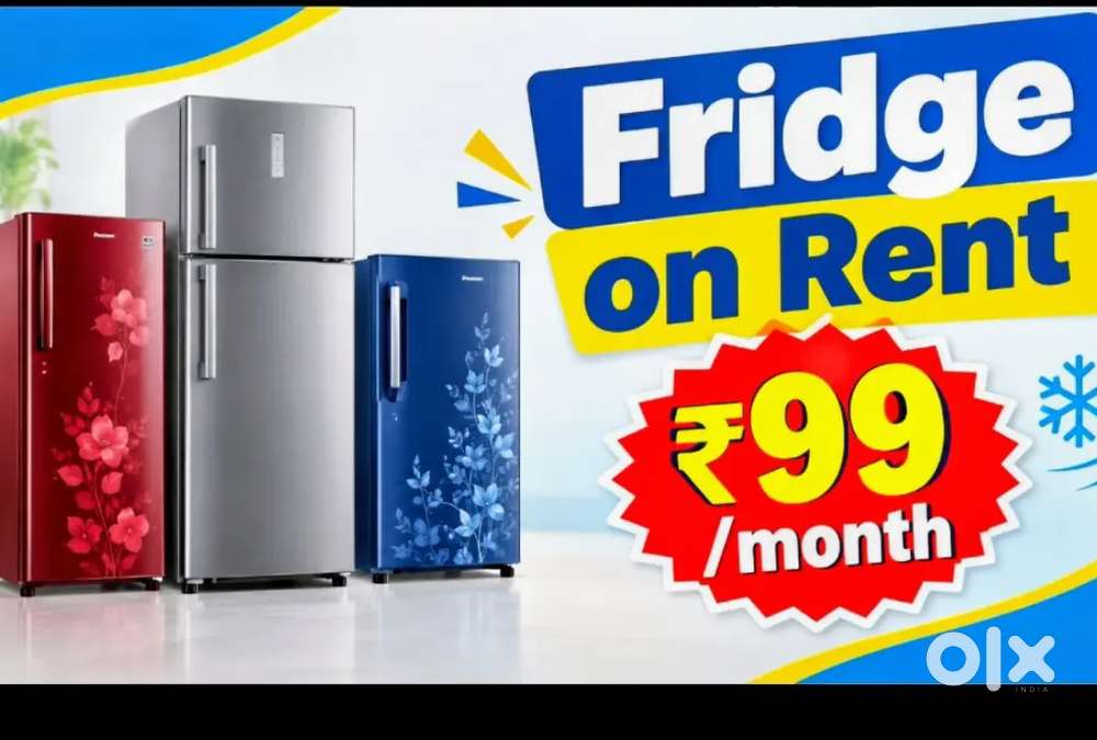 Fridge on rent refrigerator freezer for rental single double door hire