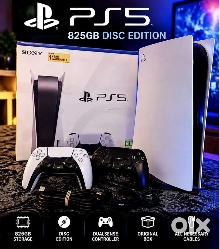 PS5 825GB Disc Edition + Controller + 10 Games | Excellent Condition