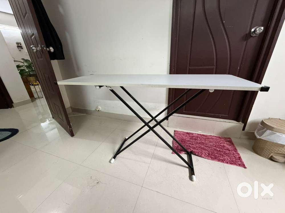 Foldable Table 16x48 inch, Height Adjustable, Space Saving