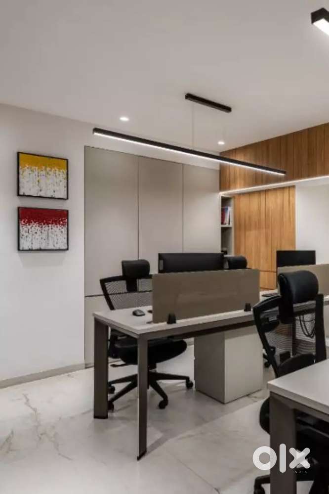 1Cabin 5 Seats fully furnished office space available for rent