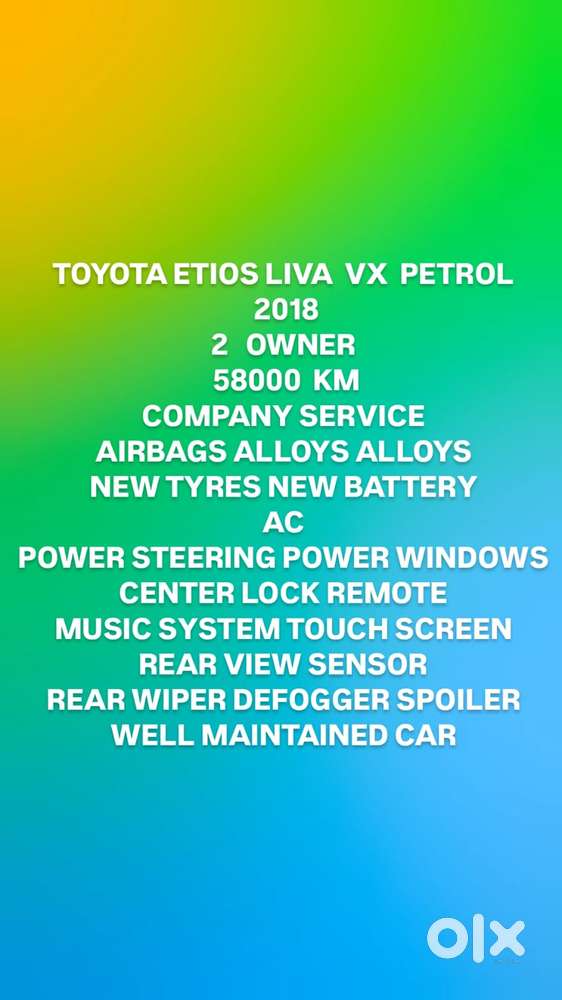 Toyota Etios Liva 1.2 Vx, 2018, Petrol