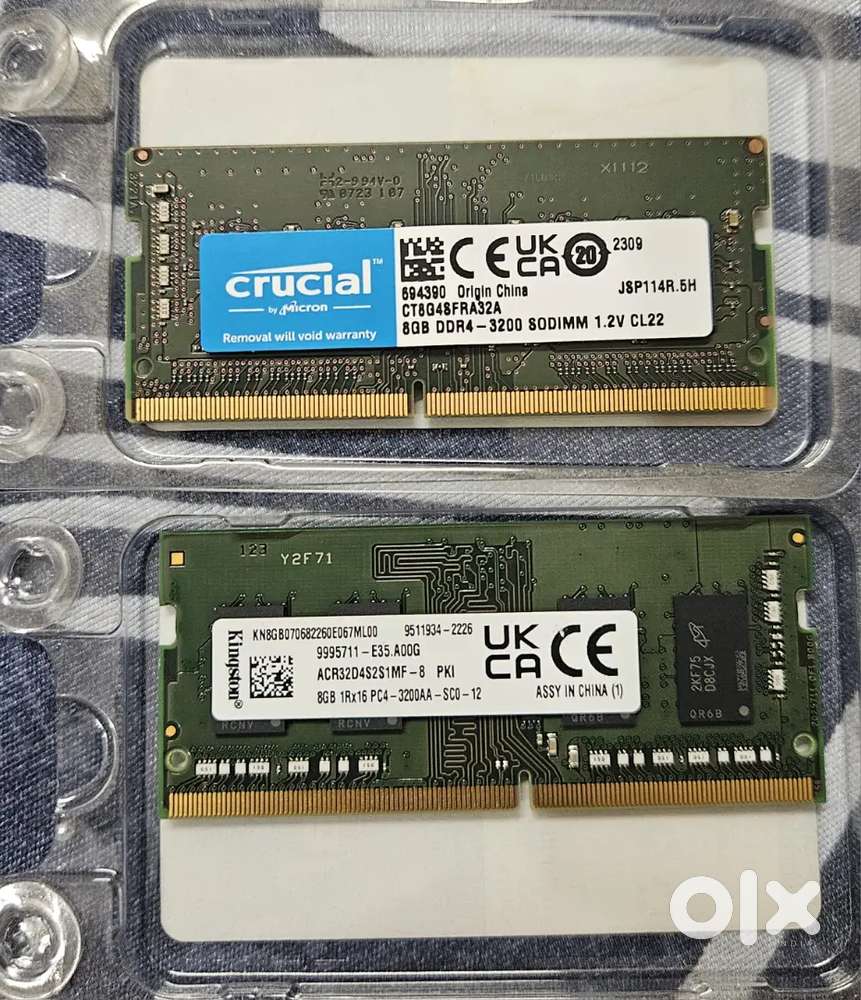 2x 8GB DDR4 3200MHz Laptop RAM Sticks (16GB Total)