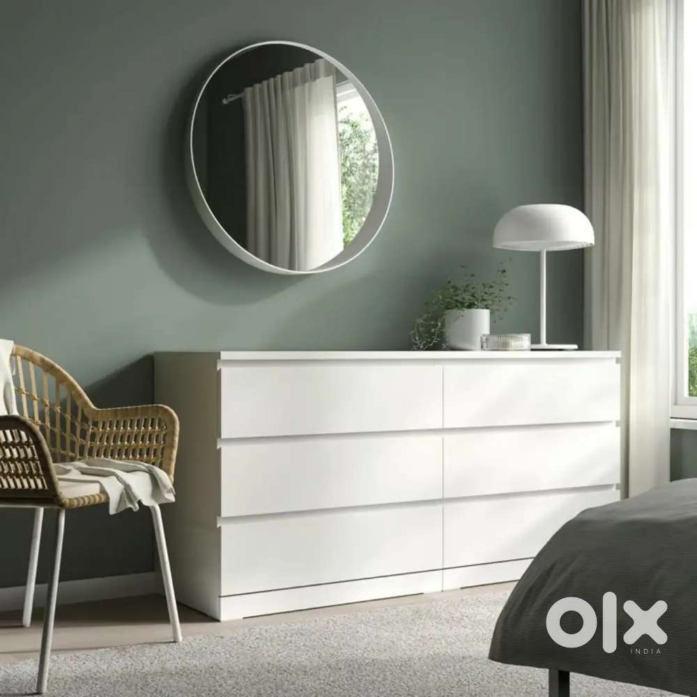 IKEA MALM Chest of 6 Drawers (White) | Perfect Condition | Moving Out