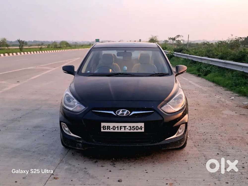 Hyundai Verna 2012 Diesel Black 75000 Km Driven  Well Maintained