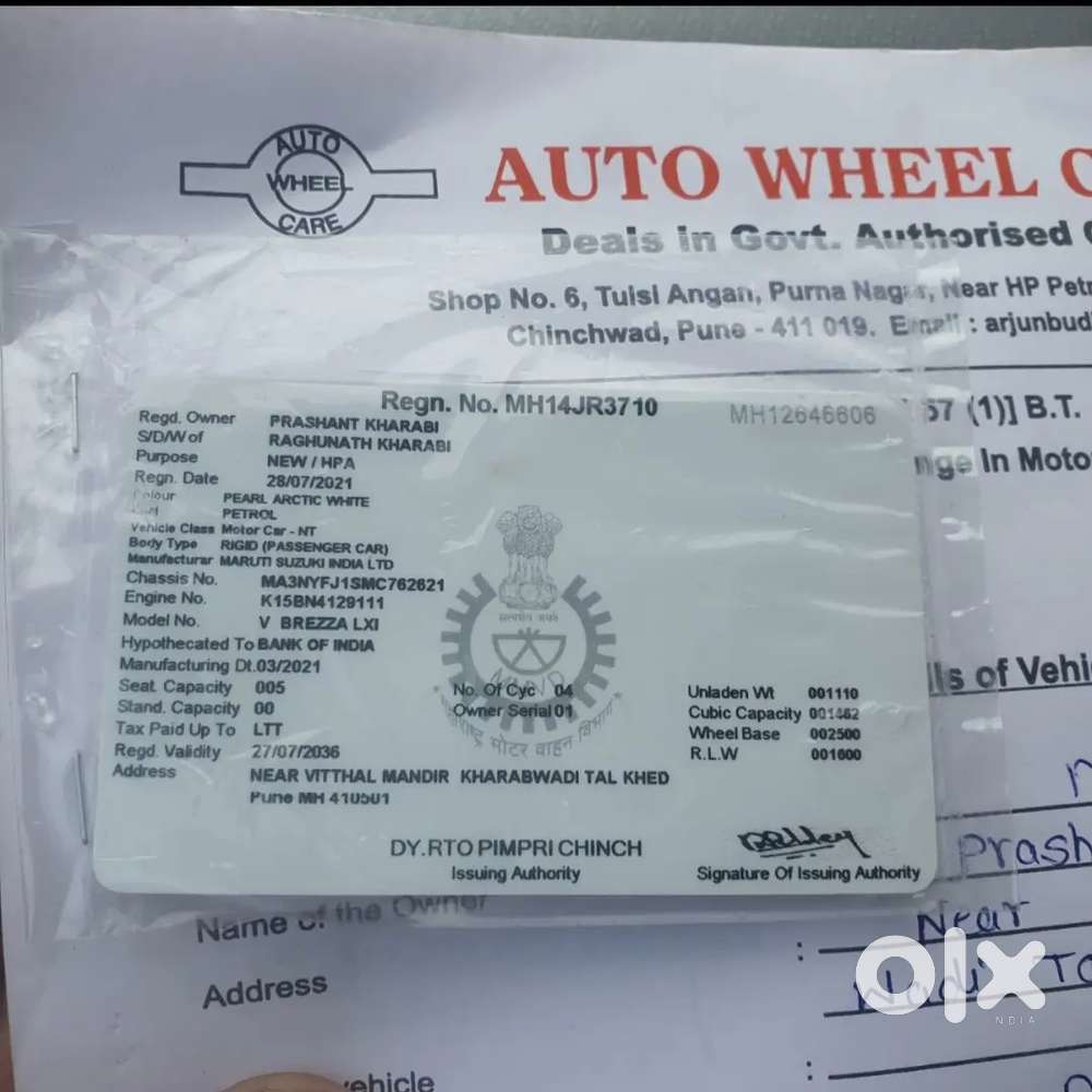 Maruti Suzuki Brezza 2021 Cng & Hybrids 122250 Km Driven Good Condishi