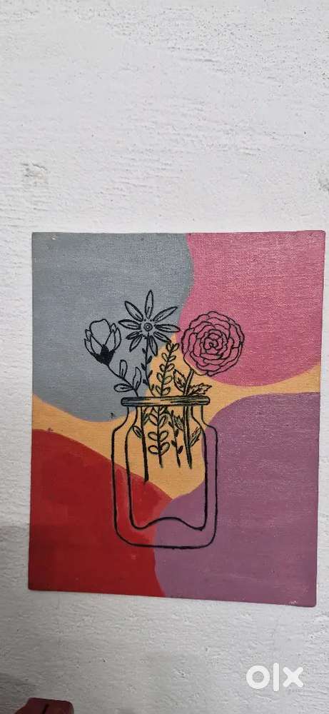 Painting of flower pot