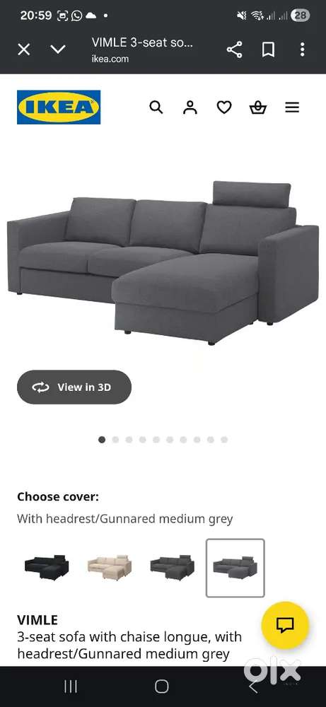 Ikea sofa with lounge Sofa Dining 1823869671