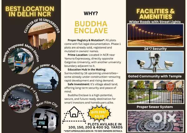 Plots for sale near Galgotias University Greater Noida