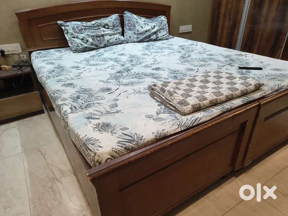 Box Double Bed with Mattress