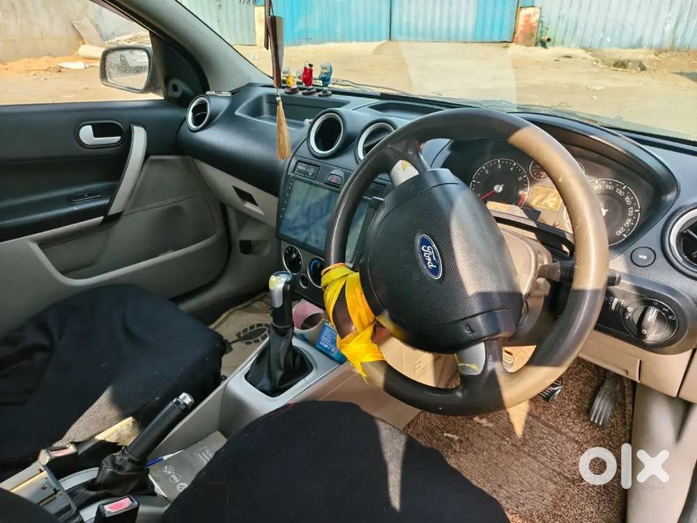 Ford Fiesta With Royal Enfield 500