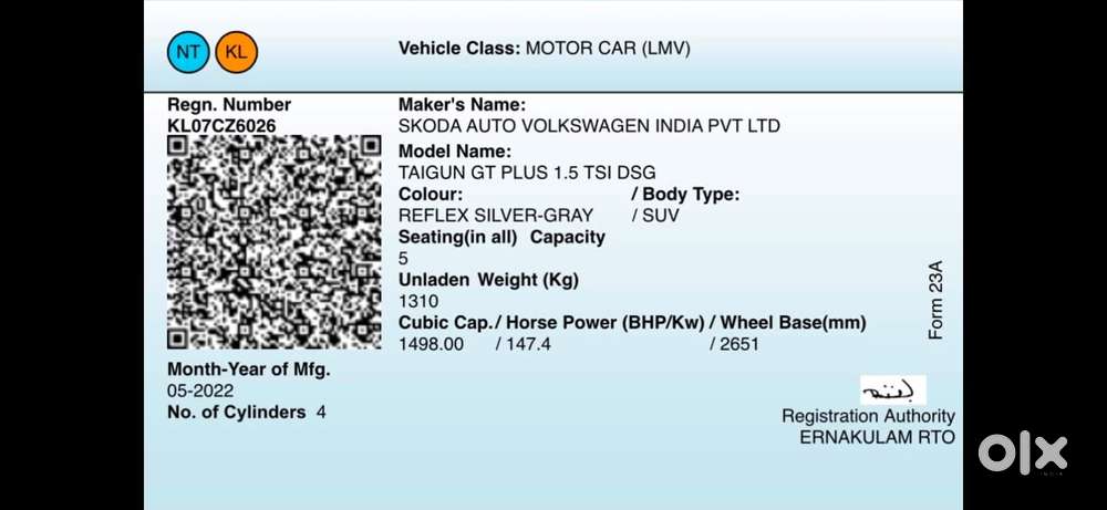 Volkswagen Taigun Gt Plus 1.5 Tsi Dsg, 2022, Petrol