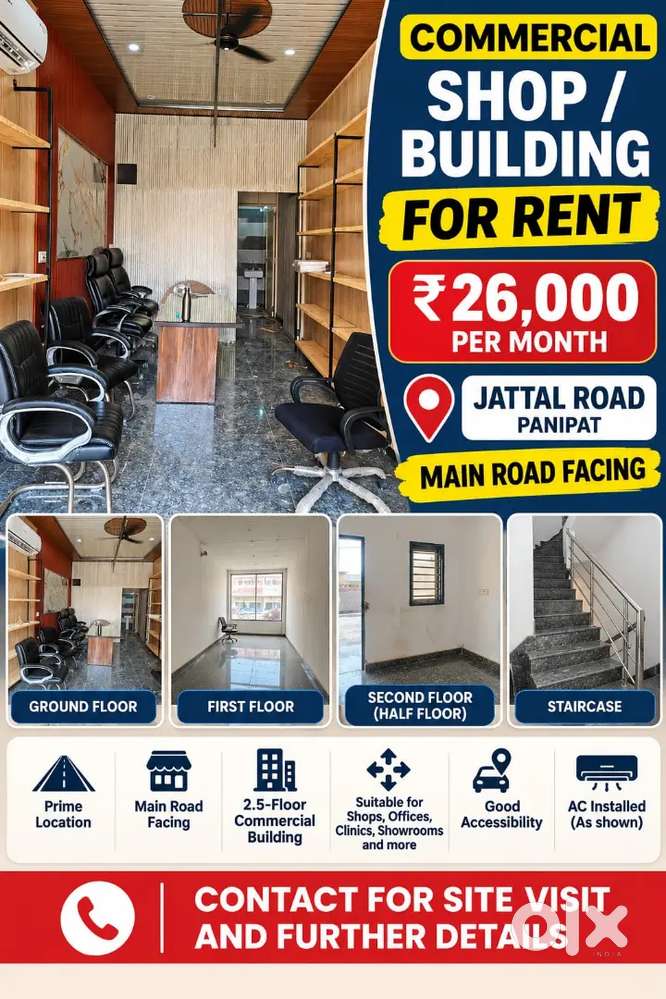 Spacious Commercial Shop for Rent | Office/Showroom Space