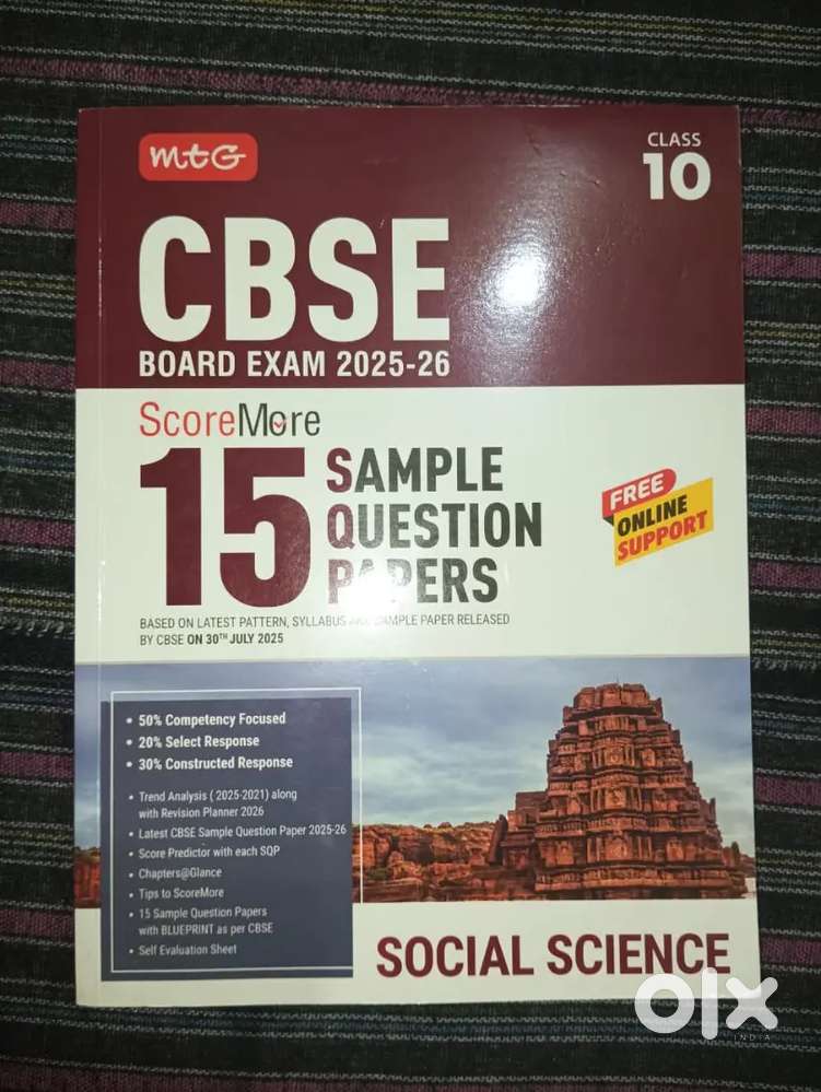 15 sample question papers (Science, Social science)