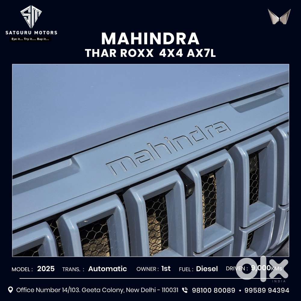 Mahindra Thar Roxx Ax7 L Diesel At 4wd, 2025, Diesel