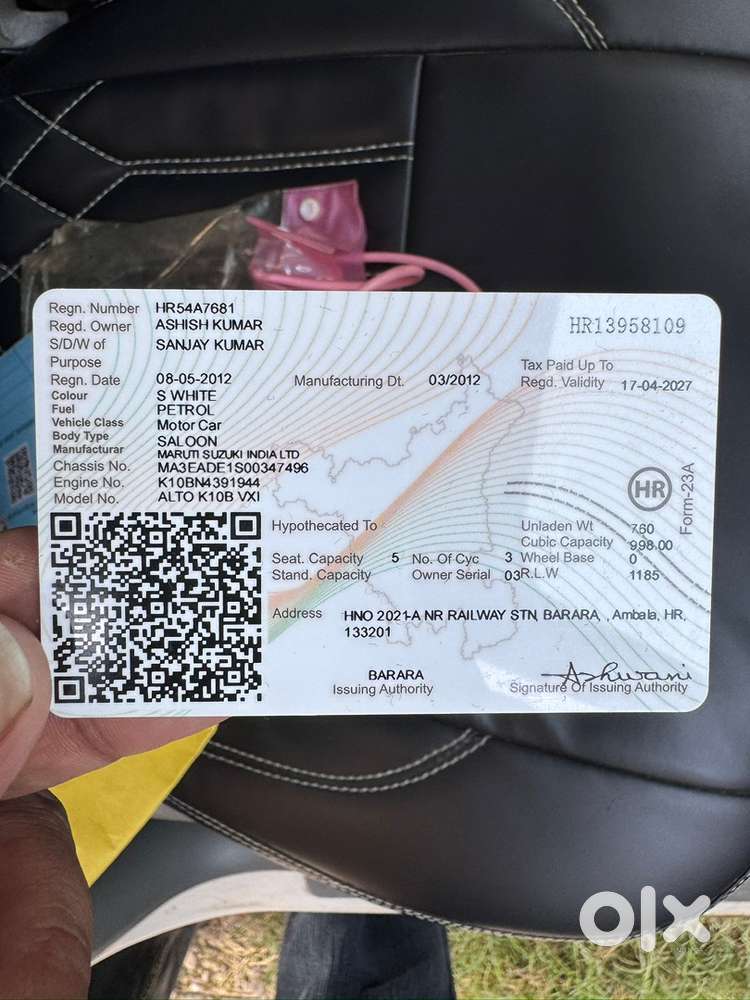 Maruti Suzuki Alto K10 2012 Km Driven
