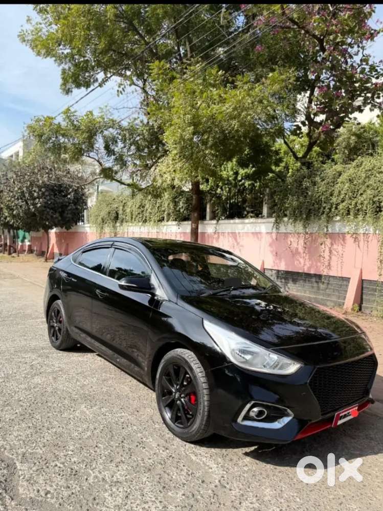 Hyundai Verna Black Colour Customized