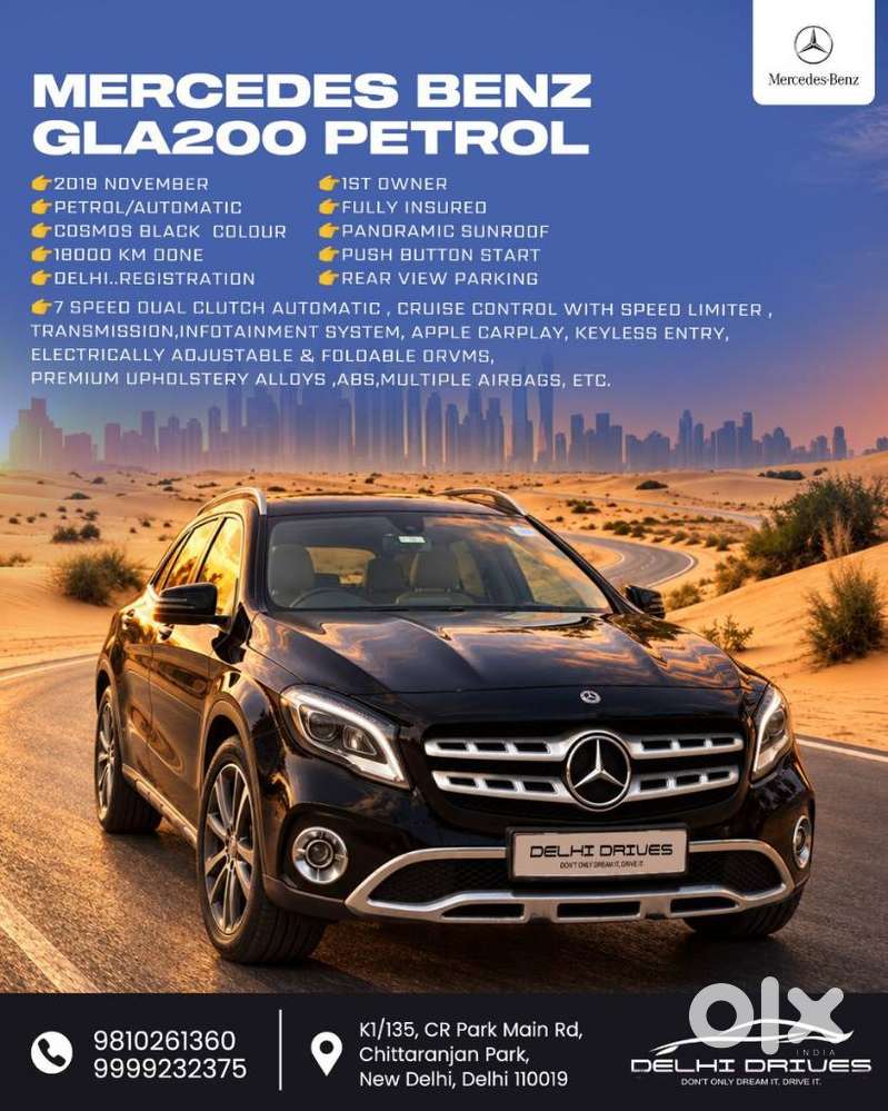 Mercedes-benz Gla 200, 2019, Petrol