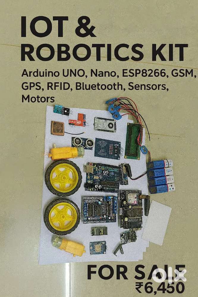 Complete IoT Project Kit with Arduino, GSM, RFID & Sensors – ₹6000 ...