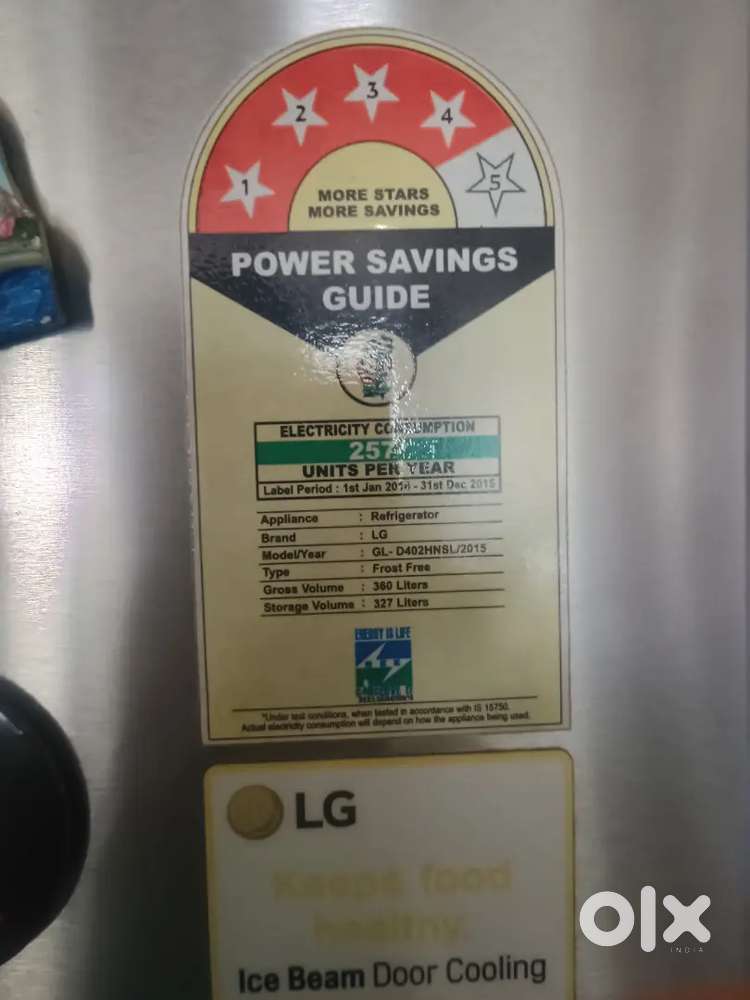For sale - LG Double door 360 litres fridge