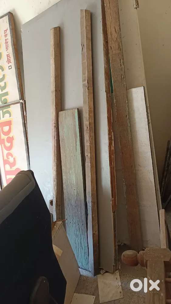 Plywood partition and door