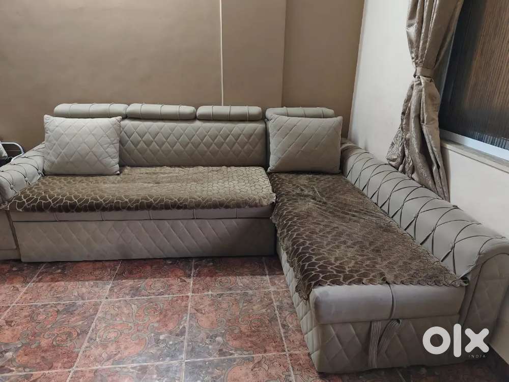 L Shaped Sofa Buy Sell Used Furniture in Mumbai OLX