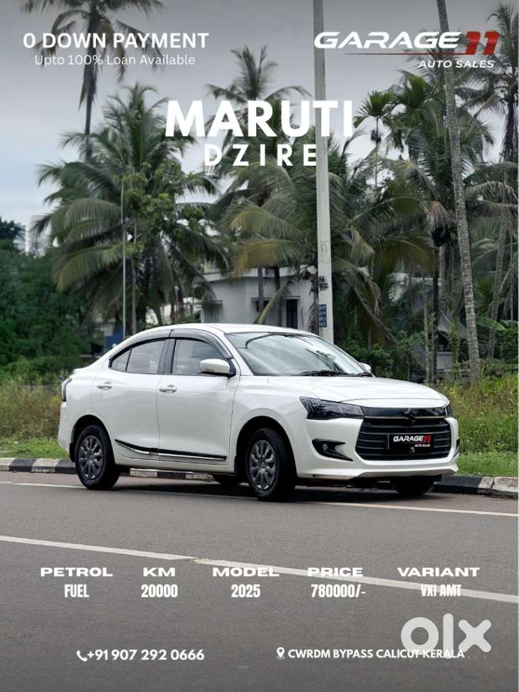 Maruti Suzuki Dzire 1.2 Vxi Amt, 2025, Petrol