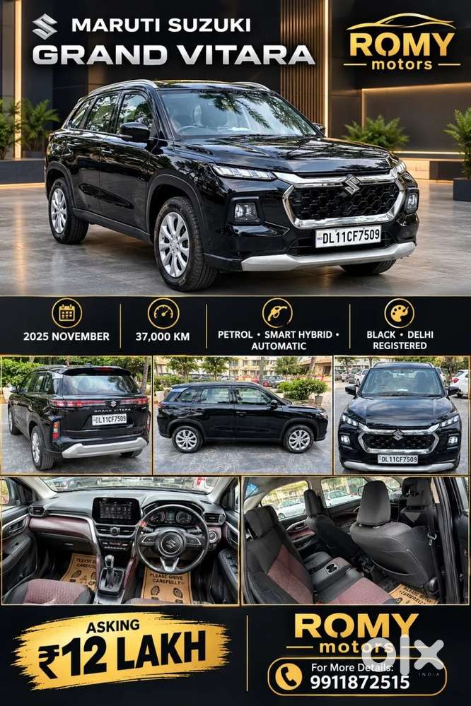 Maruti Suzuki Grand Vitara 1.5 Delta Smart Hybrid At, 2025, Petrol