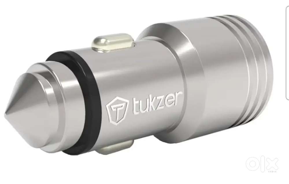 4.8A Universal Car Mobile Charger &ndash; Dual USB + Emergency Glass Breaker