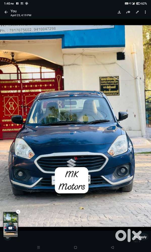 Maruti Suzuki Dzire 1.2 Vxi Cng, 2017, Diesel