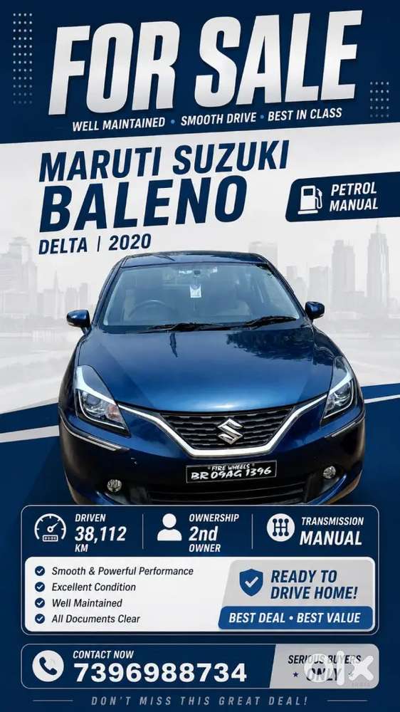 Maruti Suzuki Baleno 2020 Petrol 38112 Km Driven