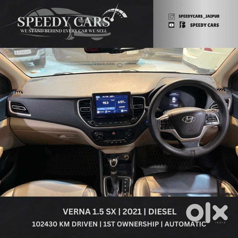 Hyundai Verna 1.5 Sx Diesel At, 2021, Diesel
