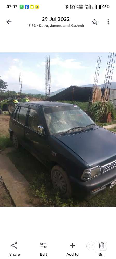Maruti Suzuki 800 2009 Petrol 61000 Km Driven Petrol+ Lpg, Ac 2029