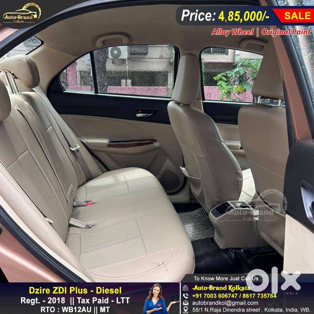 Maruti Suzuki Dzire Zdi Plus, 2018, Diesel