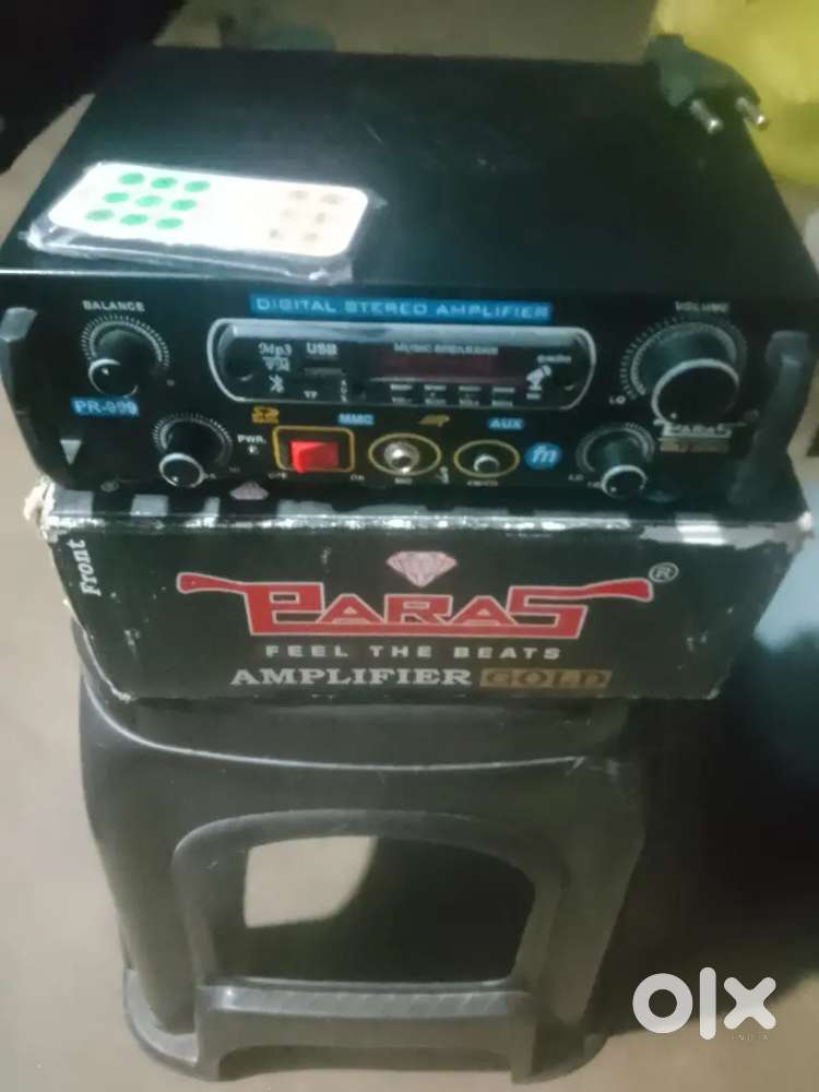 Amplifier paras audio double 4440 ic and black colour
