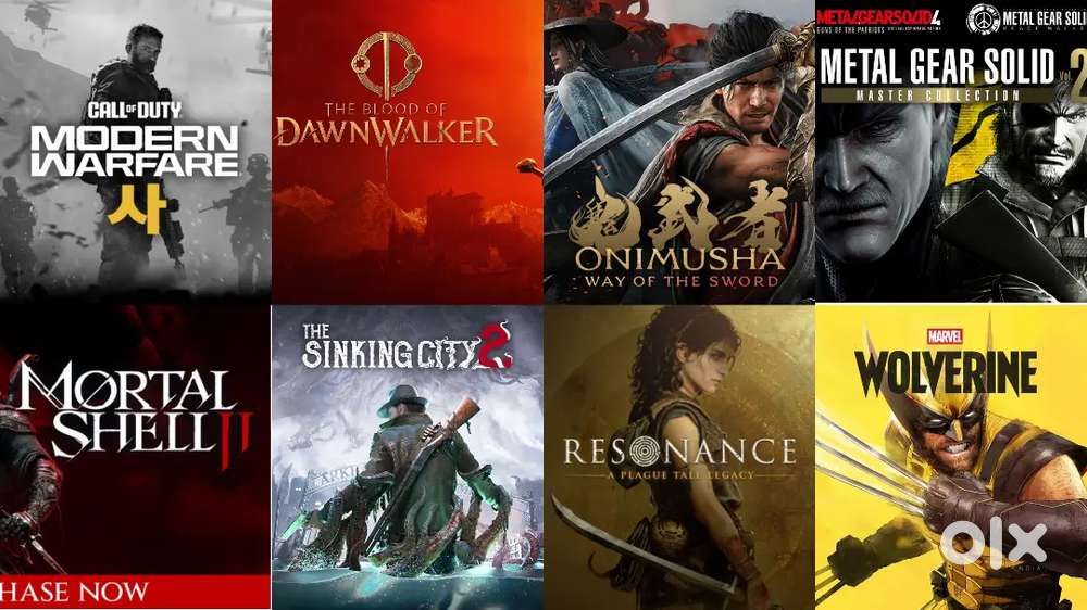 PS5&4 Switch Games Gta6,Wolverine,Resonance,BloodofDawnWalker,Onimusha