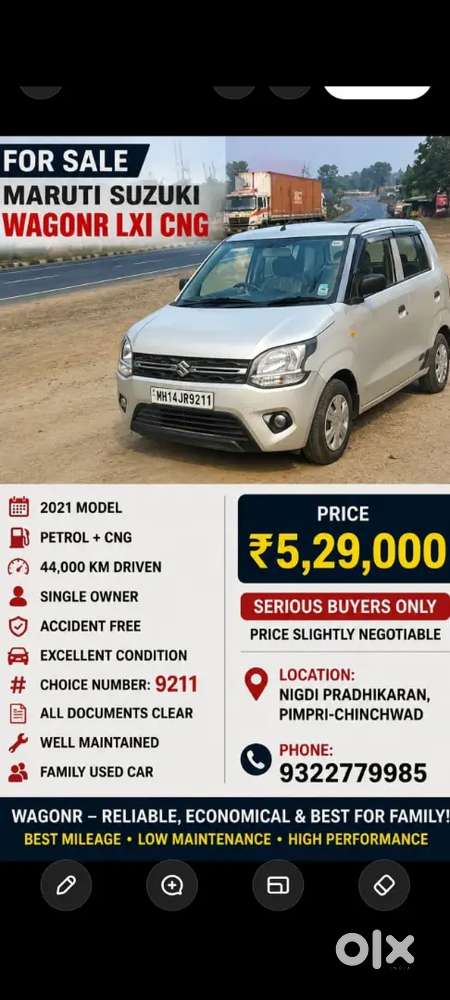 2021 Maruti Suzuki Wagon R Zxi+