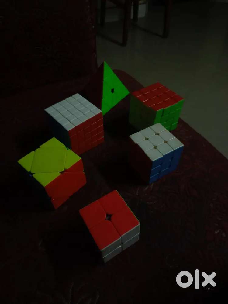 Cubes of2x2,3x3x3,4x4x4,5x5x5,triangle,sphere