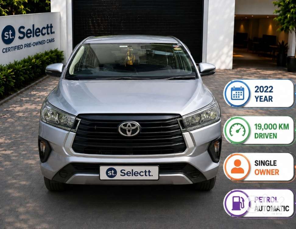 Toyota Innova Crysta 2.8 Gx At 8s, 2022, Petrol