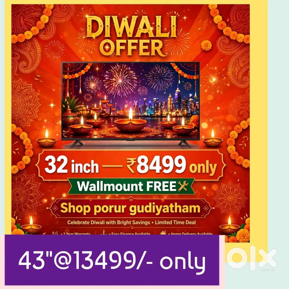 Fast moving new 32 inch smart led tv just 8499