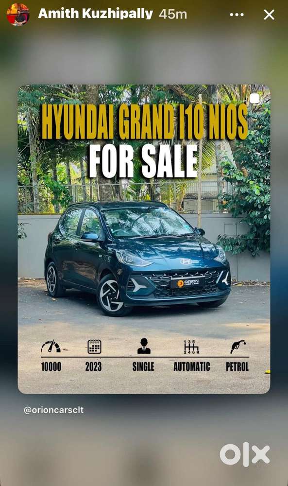 Hyundai Grand I10 Nios Sportz 1.2 Kappa Amt, 2023, Petrol