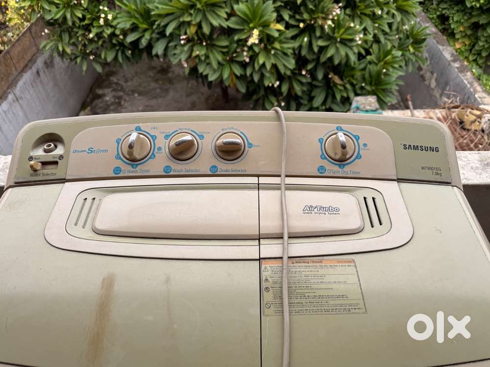7kg Semi automatic-washing machine-working-karnal