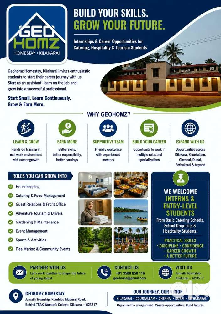 Hospitality & Catering Internship Opportunities
