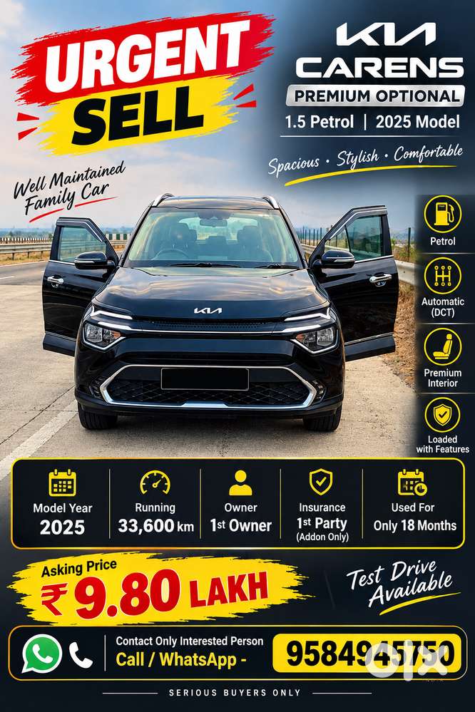 Kia Carens 2025 Petrol 7-str