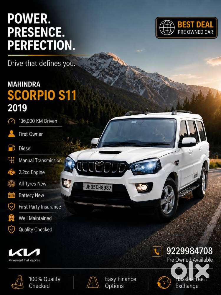 Mahindra Scorpio Classic 2.2 S 11 Mt 7 Cc, 2019, Diesel