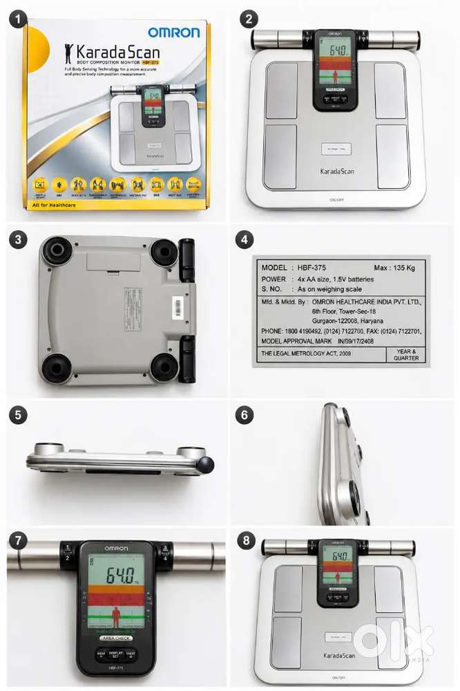 Omron KaradaScan HBF -375 Body Composition. Monitor- Like New