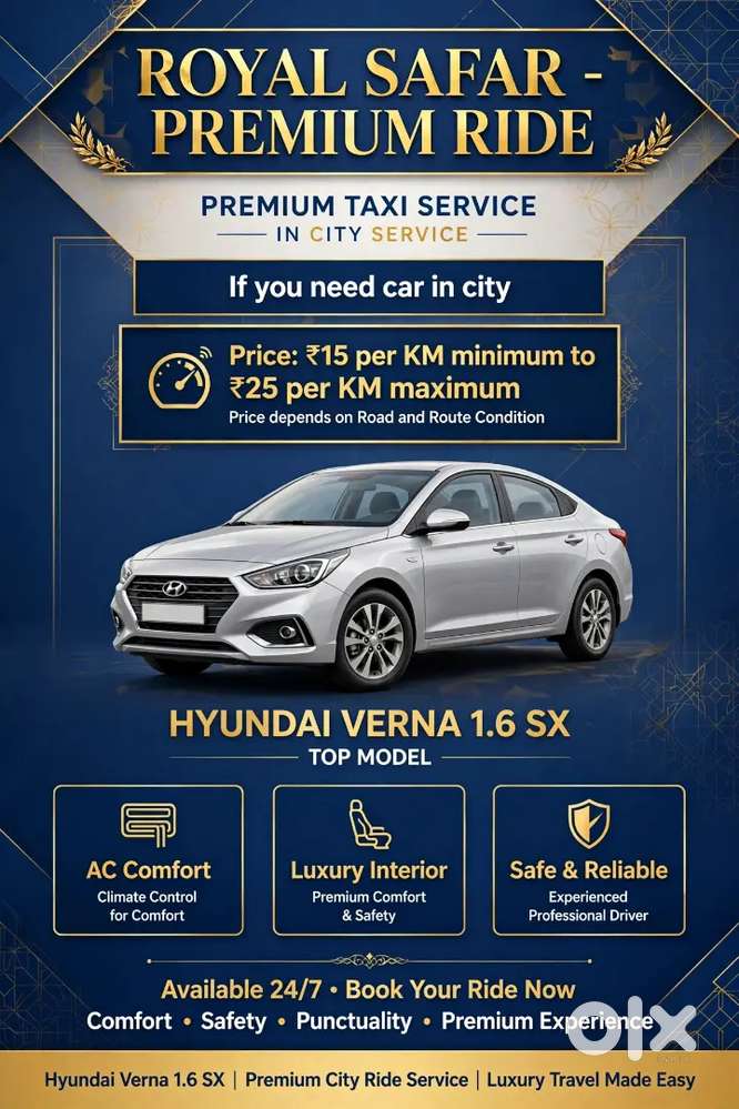 Car for rent hyundai verna